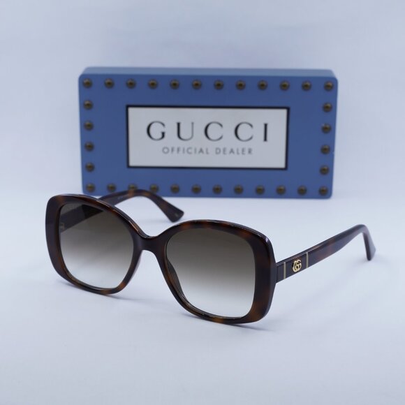 Final Price! Gucci GG0762S 002 Havana/Brown Gradient Sunglasses - Picture 1 of 10